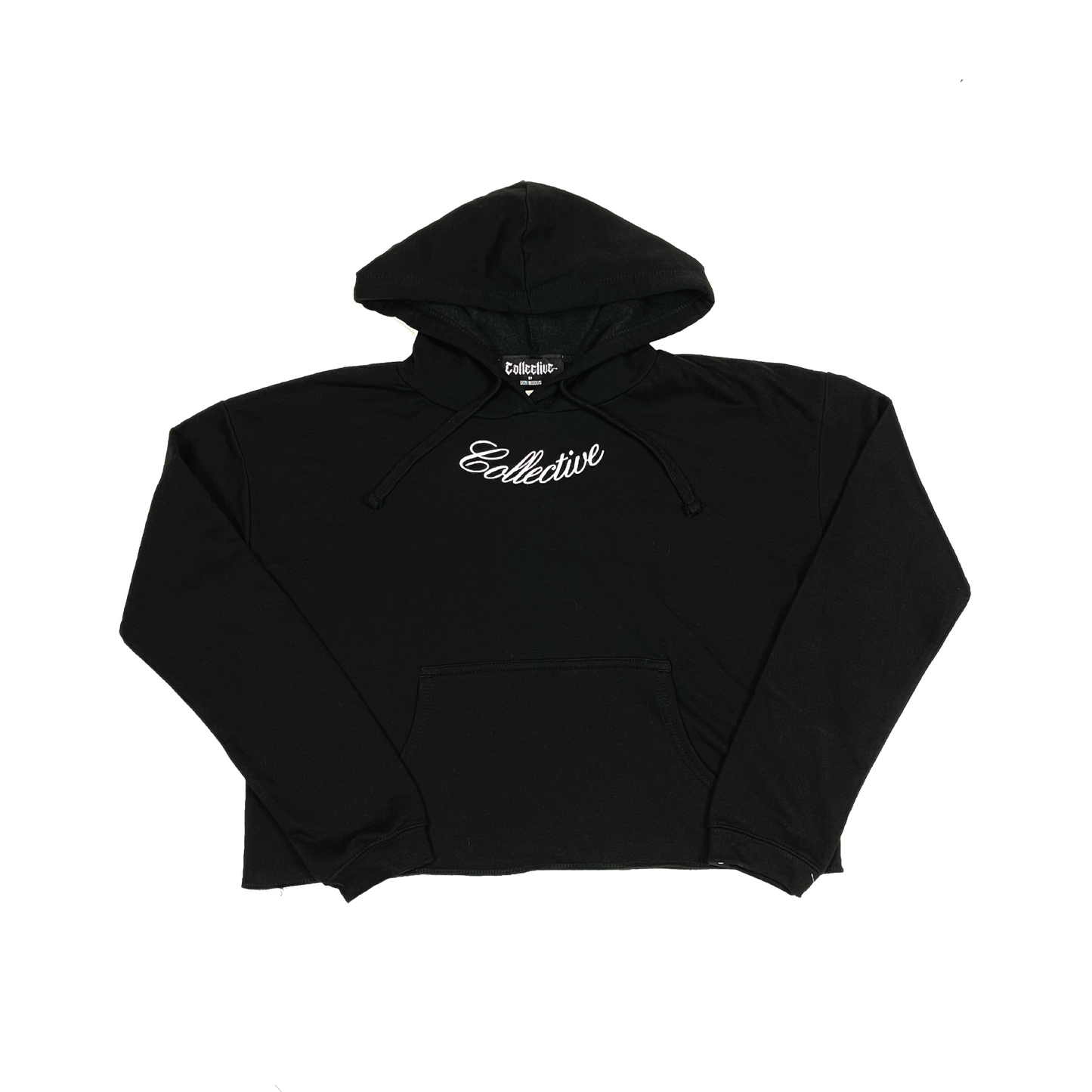 Cursive Crop Top Hoodie