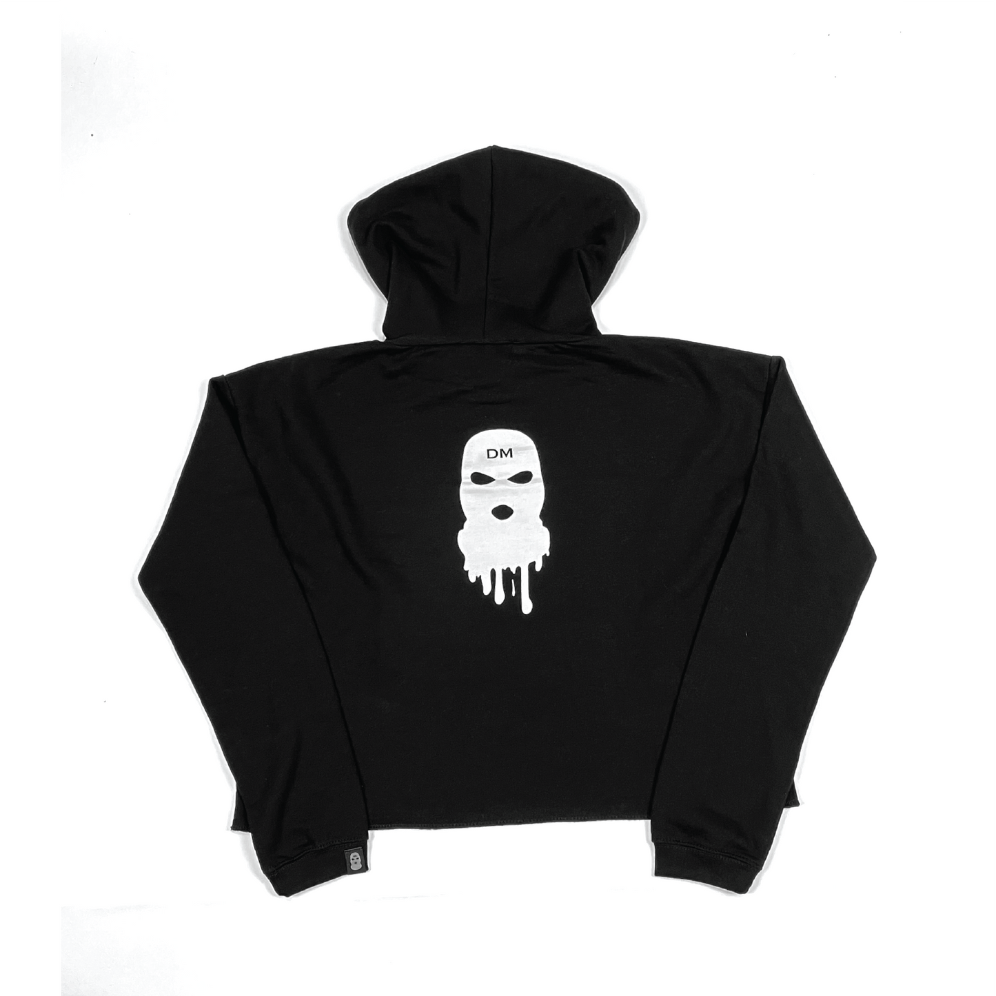 Cursive Crop Top Hoodie